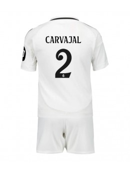 Real Madrid Daniel Carvajal #2 Replika Hemmakläder Barn 2024-25 Kortärmad (+ byxor)